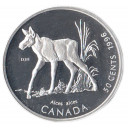 1996 - CANADA  50 Cents  Alce Ag Fondo Specchio